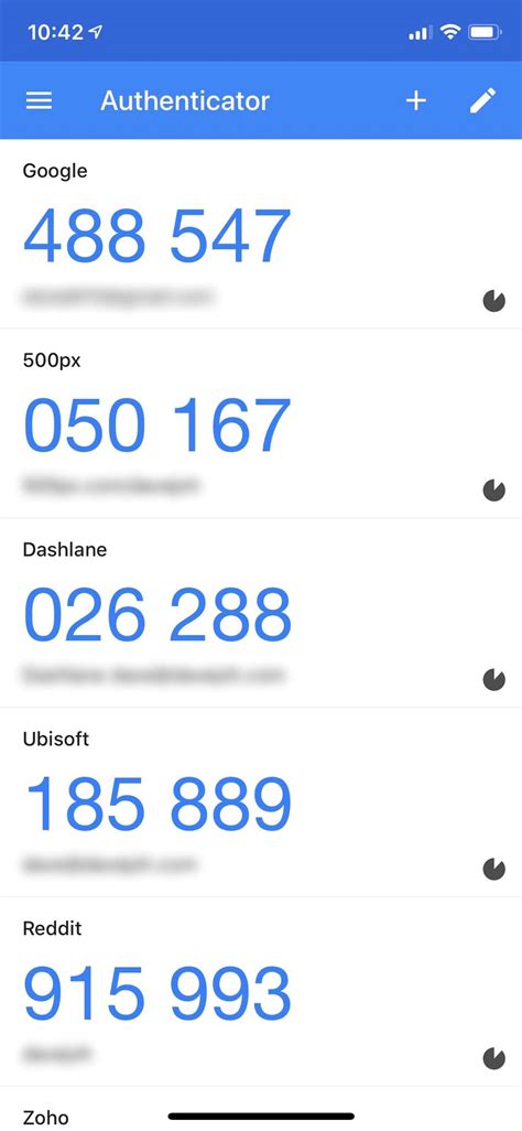 Get verification codes with Google Authenticator.